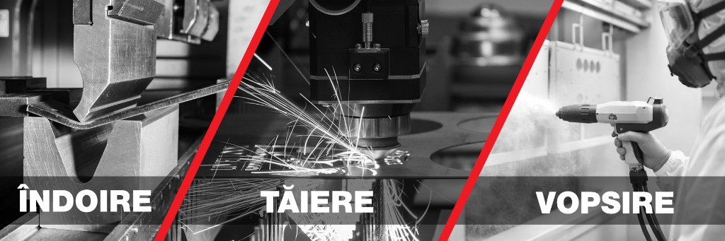 Îndoire, tăiere laser și vopsire electrostatică — servicii de producție Cattus